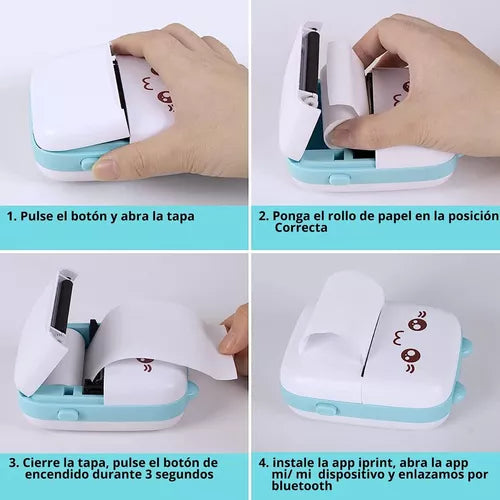 Mini Impresora Térmica Portátil Bluetooth