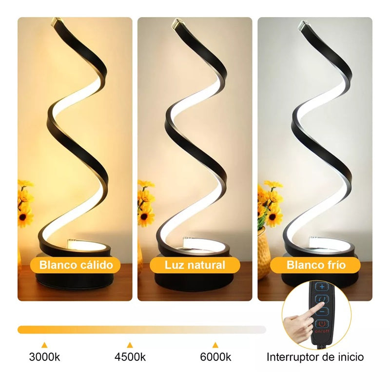 Lámpara LED Espiral Regulable