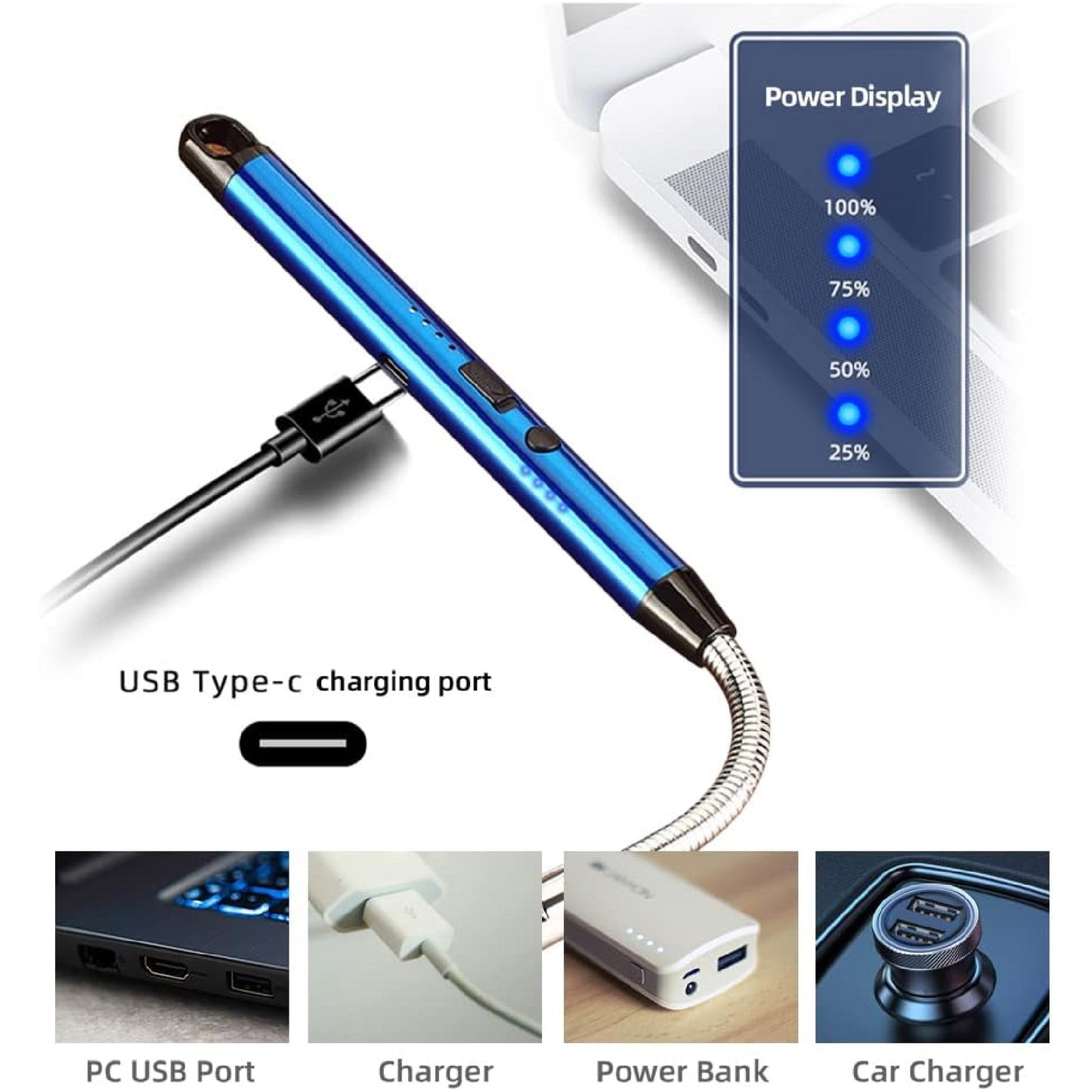 Encendedor Flexible Electrico USB