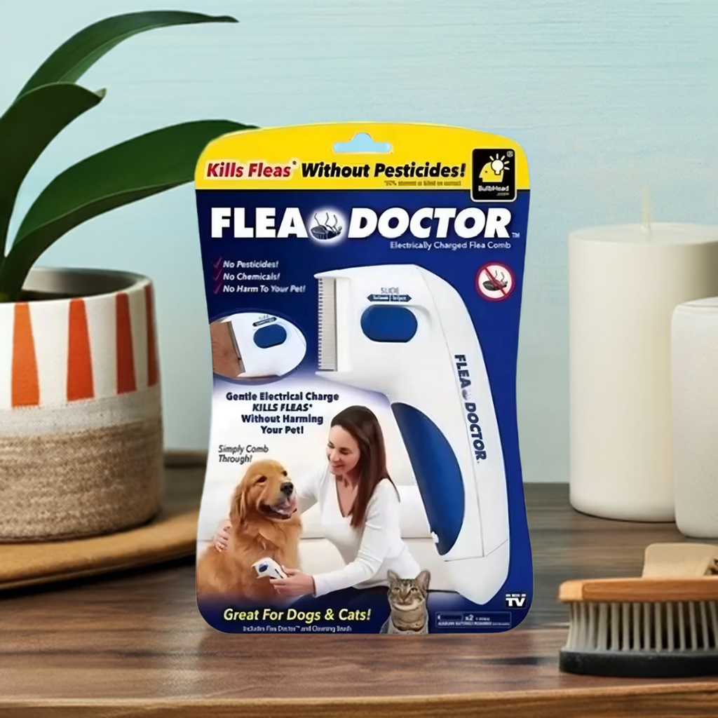 Cepillo eléctrico Mata Pulgas para Perros